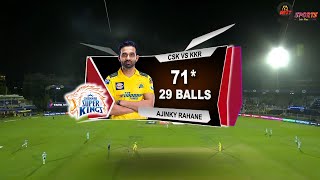 CSK vs KKR AJINKY RAHANE 71 RUNS 29 BALLS HIGHLIGHTS 2023  CHENNAI vs KOLKATA HIGHLIGHTS CSKvKKR [upl. by Kylie]