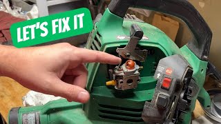 Fixing a Weed Eater Leaf Blower Vac Found on the Curb [upl. by Inirt]