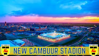 🟡🔵 Nieuw Cambuur Stadion  SC Cambuur Leeuwarden Future Stadium 🟡🔵 [upl. by Rellek]