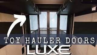 Luxe Toy Hauler Back Patio Door Options [upl. by Macri]