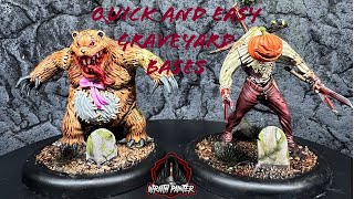 Quick And Easy Graveyard Bases for Warhammer Malifaux And Any Other Miniature Games [upl. by Suoivatnom470]