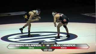 132 Alex Cisneros vs Nikko Villarreal  CIF State Championship 2012 [upl. by Reste294]