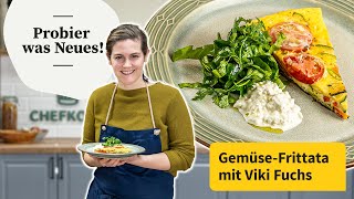 Viki macht GemüseFrittata – schnelles Abendessen low carb  Probier was Neues  Chefkoch [upl. by Canter]