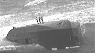 Dramatic Rescue Woman Kids Trapped On Hurricane Capsized Boat Near Puerto Rico [upl. by Kucik994]