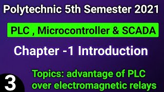 Advantage of PLC over electromagnetic Relay PLC Microcontroller amp SCADA 5th SemesterElectrical [upl. by Gennie]