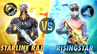 Starline Raj VS Rising Star Yt  Ajjubhai Kha Gye😂  Starline Raj  Garena Free Fire [upl. by Ursal819]