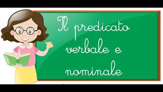 Predicato verbale e nominale  scuola primaria [upl. by Tigram472]