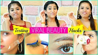 Testing VIRAL BEAUTY Hacks  Fun Anaysa [upl. by Adnomar]