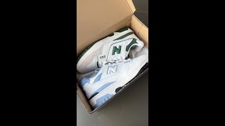 New Balance 550 Low UNC Unboxing [upl. by Mcnair721]