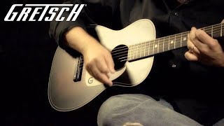 Jon Rauhouse on the Gretsch G9500 Jim Dandy 24 Flat Top  Featured Demo  Gretsch Guitars [upl. by Gnirps]