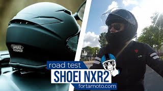 Shoei NXR2 ROAD TEST review  FortaMotocom [upl. by Ahsie426]