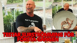 TESTAR SURSTRÖMMING FÖR FÖRSTA GÅNGEN 🐟 🤪 🤢 [upl. by Eeraj]