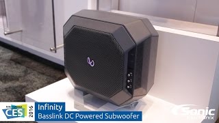 Infinity Basslink DC Powered Subwoofer  CES 2016 [upl. by Barfuss]