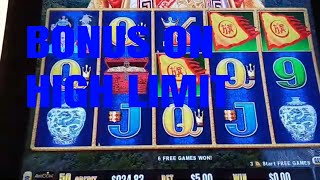 LAS VEGAS BELLAGIO HIGH LIMIT GOLDEN CENTURY DRAGON LINK CASINO SLOT GAMBLING [upl. by Emyaj]