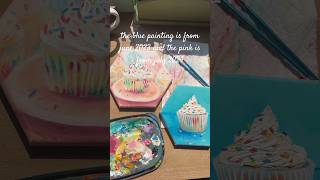 Funfetti cupcake art reveal artist artforsale painting [upl. by Ardnued]