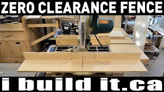 Miter Saw Zero Clearance Fence [upl. by Nolyarb]