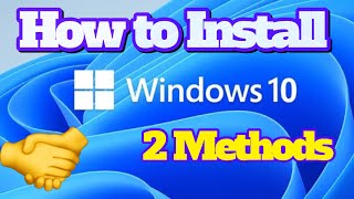 How to Install Windows 10 in 1 minute 2 Methods [upl. by Sonahpets148]