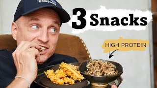 3 vegane SNACK Rezepte  schnell zubereitet amp viel Protein [upl. by Radman236]