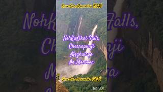 Nohkalikai Falls in Monsoon  Cherrapunji Meghalaya shillong cherrapunji nohkalikaifalls viral [upl. by Mildred22]