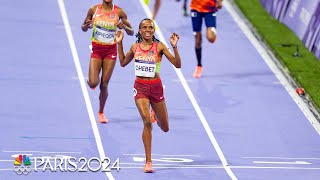 Beatrice Chebet closes down controversial women’s 5000m  Paris Olympics  NBC Sports [upl. by Gabor608]