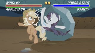 Rarity vs Applejack Mortal KombatMy Little Pony [upl. by Battiste]