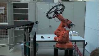 3D Relative Positioning Sensor Calibration using ABB robot [upl. by Yrallam]