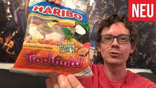 Haribo Tropifrutti Fruchtig Spritzig Neue Sommer Sorte 2019 im Test [upl. by Neenaej]