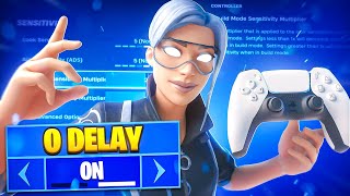 NEW Console 0 Delay Controller SETTINGS  Sensitivity in Fortnite Chapter 5 [upl. by Codd]