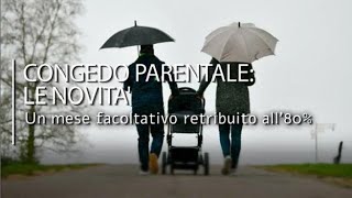 Congedo parentale nel 2023 un mese in più tutte le novità [upl. by Marka]