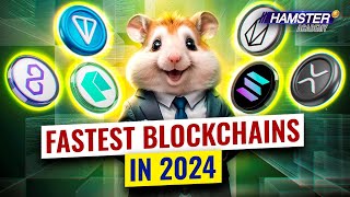 From Ripple to TON top 6 fastest blockchains breaking records ⚡️ Hamster Academy [upl. by Cyn256]