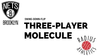 Brooklyn Nets  SwingDownFlip ThreePlayer Molecule [upl. by Esirahs]