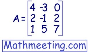 Determinant of 3x3 matrix [upl. by Breena]