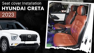 Hyundai Creta 2023 Seat Cover Installation  Car Seat Cover  truFIT [upl. by Bui]