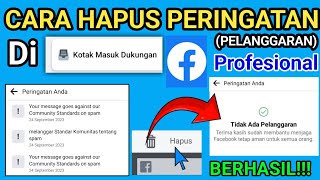 Cara Hapus Peringatan Di Kotak Masuk Dukungan Facebook Profesional [upl. by Urien]