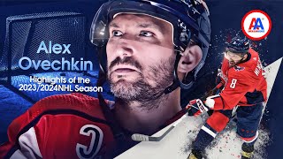 Alex Ovechkin Highlights of the 20232024 NHL Season  Top Goals [upl. by Meng]