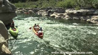 Ardèche Outdoor sud France Domaine de Chaussy  canoe kayak dans les quotGorges de lArdèchequot [upl. by Eivets]