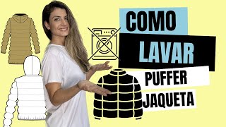 COMO LAVAR JAQUETA PUFFER CORRETAMENTE [upl. by Mayhew575]