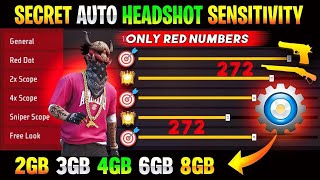 Free Fire Max Auto Headshot Trick 2023 Sensitivity  2gb 4gb 6gb Ram Headshot Sensitivity Setting [upl. by Thun]