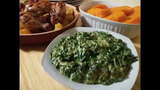 Delicious Creamed Spinach [upl. by Alaikim]