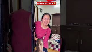 Online Exam Hack 😁Try this at your own Risk onlineclassesvsnormalclasses funny comedy 👍😱😱 [upl. by Earl]