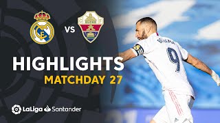 Highlights Real Madrid vs Elche CF 21 [upl. by Rubio]