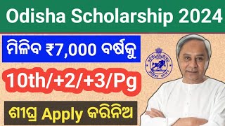 Odisha Scholarship 2024  ମିଳିବ ₹7000 ବର୍ଷକୁ  Labour Card ScholarshipNirman Shramik Scholarship [upl. by Rednaskela]