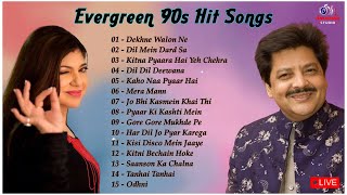 Best Of Alka Yagnik And Udit Narayan Songs  Evergreen 90s Romantic Songs bollywood 90severgreen [upl. by Eilloh]