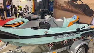 2023 SeaDoo Wake Pro 230 Walkaround Moto Expo 2023 [upl. by Wallis]