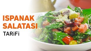 ISPANAK SALATASI TARİFİ  ISPANAK SALATASI NASIL YAPILIR [upl. by Su]