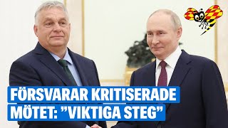 Ungerns premiärminister i möte med Vladimir Putin i Moskva [upl. by Adidnere]