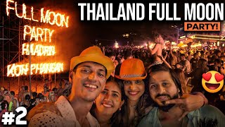 World Famous FULL MOON PARTY KOH PHANGAN THAILAND  Complete Guide [upl. by Ycnahc]