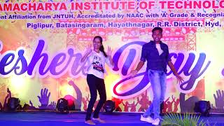 Killer dancing performance  AITS Hyderabad Freshers Day [upl. by Raynah404]