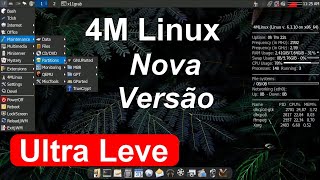 4M Linux nova versão Ideal para PCs Fracos A Live entrou com apenas 176 MB [upl. by Yzzo]