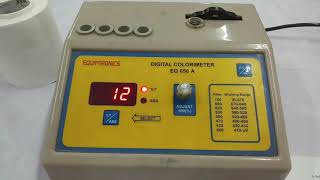 To determine the concentration of given copper sulphate solution using colorimeter [upl. by Melly]